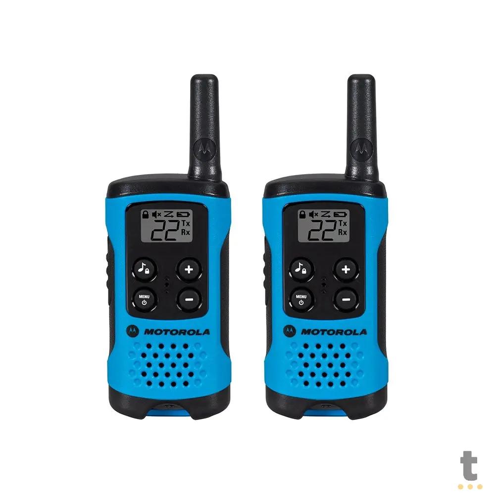 Radio De Comunicacao Walkie Talkie Motorola Talkabout T100br 25 Km Azul Truedata